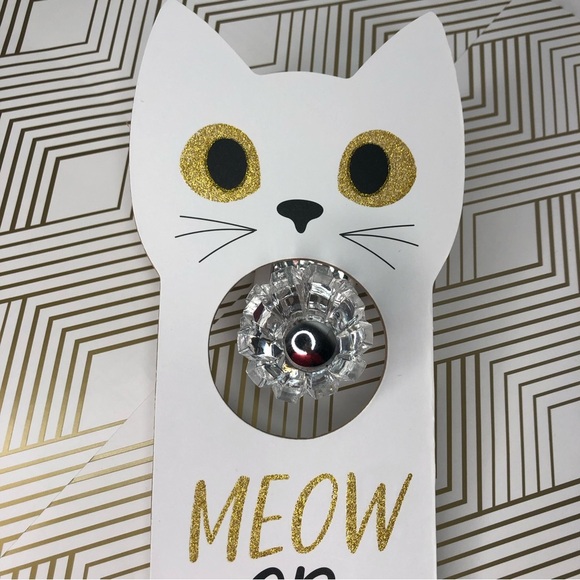 MEOW or‎ NEVER Kitty Cat Lover Adorable Wooden Door Hanger NEW! - Picture 8 of 11